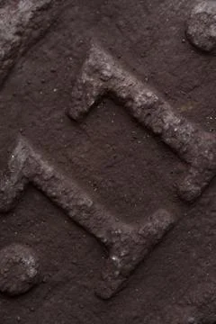Close-up image of black stone wall Stock Photos