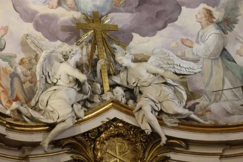 Close-up image of the cross 스톡 사진