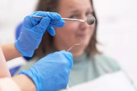 A close-up image of dental tools in action, dental equipment for results for our Stock Photos