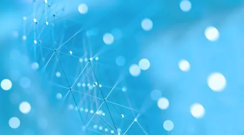 Close up image of dots and lines structure.Big data backdrop Stock Illustration