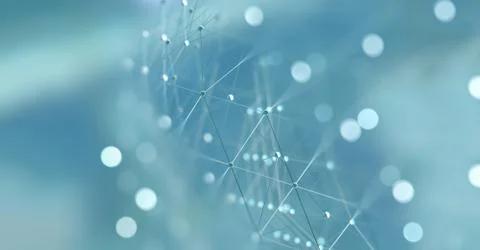 Close up image of dots and lines structure.Big data backdrop Stock Illustration