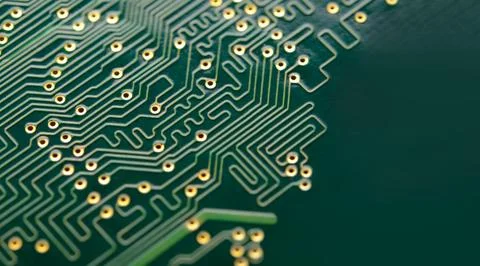 Close up Image of Electronic Circuit Board. Computer Technology Concept Bac.. Stock Photos