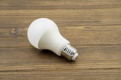 This is a close-up image of an LED light bulb Foto stock