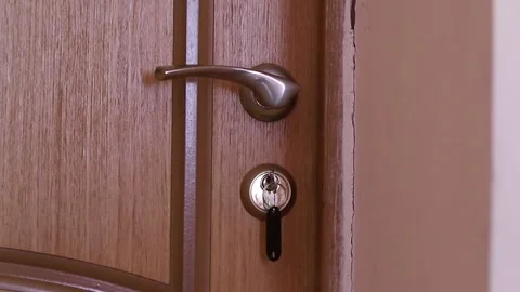 Close-Up Image Showing A hotel Key With A black Key Tag Inserted Stock Footage 312231003
