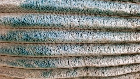 Close-up image of soft textured fabric with horizontal stripes 스톡 사진