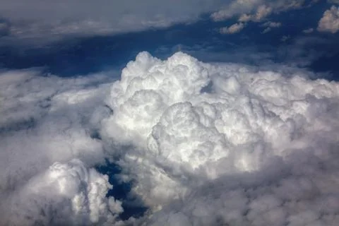 Close up image of white clouds Stock Photos