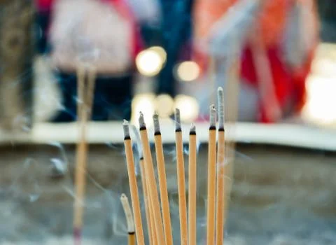 Close up of incense stick Stock Photos
