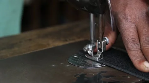 Close up of a Indian seamstress Stock Footage 65779348