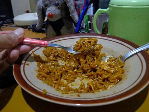 Close up of indomie Photos