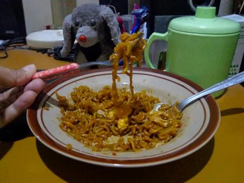 Close up of indomie Foto stock