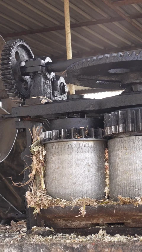 Close Up of Industrial Machine Component and Mechanical Equipment Stock Footage 331340928