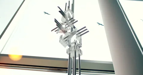 Close up of industrial plastic component for modular profile systems Video stock 329672518