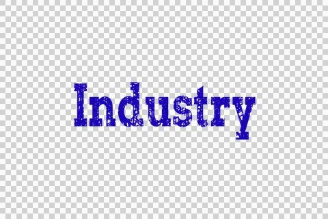 Close up of Industry text Stock Photos