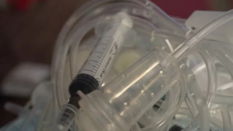 Close Up of Injection Liquid Being In Sy... | Stock Video | Pond5