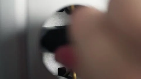 Close-up of inserting a plug into a socket Stock Footage 309535747