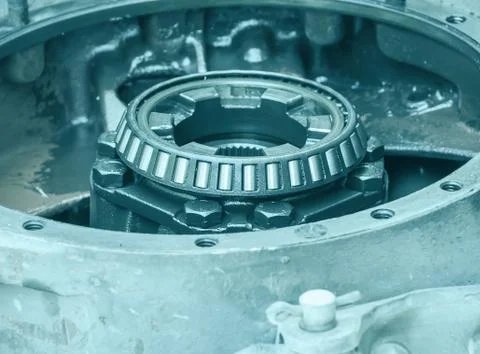 Close-up inside of gearbox Stock Photos