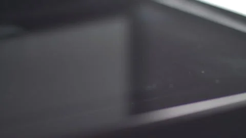 Close up of inside working Epson printer scanner while scanning Stock Footage 274614994