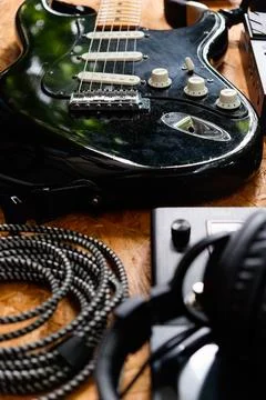 Close up instruments music background concept Stock Photos
