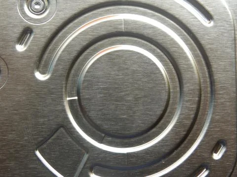 Close up of internal hard disk drive of a laptop computer Stock Photos