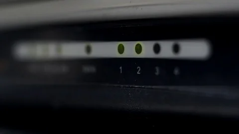 Close up of internet router Stock Footage 74198955