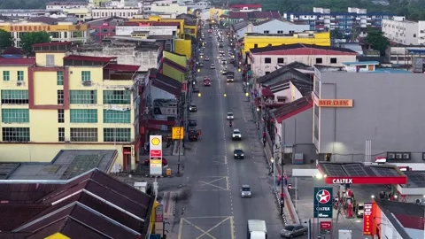 Close-up of intersection with traffic lights Stock Footage 332737435