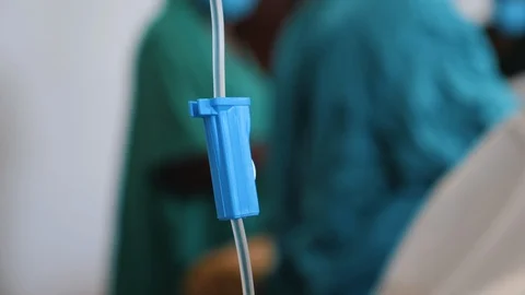 Close up Intravenous cannula Stock Footage 126393760