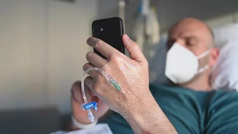 Close up of an intravenous cannula in hand Stock Footage 144184645