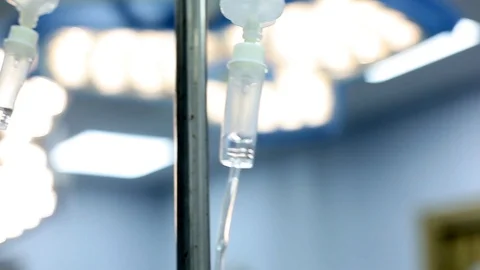 Close up of Intravenous drip Video stock 92485156