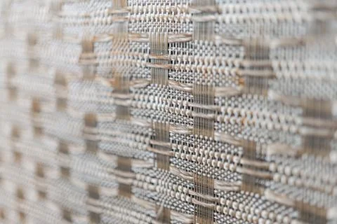 Close-up of intricate textile work, grid pattern, parallel lines, intersect.. Stock Photos