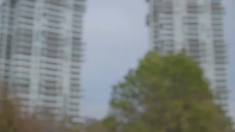 Close up iphone green screen mockup with city buildings, city views 库存影片 218467175