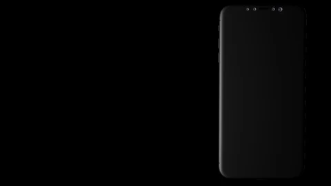 Close Up iPhone X Transparent background Alpha and Greenscreen Chroma Stock Footage 90874839