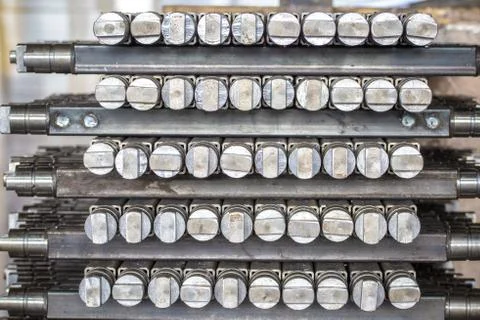 Close-up of iron billets Stock Photos