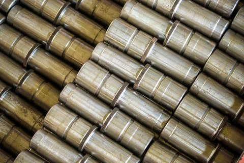 Close-up of iron billets Stock Photos