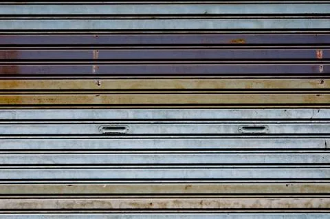 The close-up of iron door Stock Photos