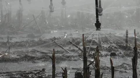 Close Up Irrigation Stock Footage 11912100