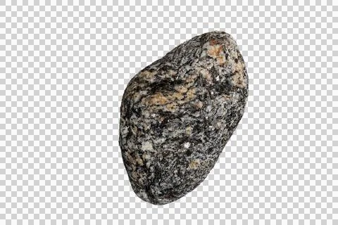 Close-up isolated rough textured gray granite stone with speckled pattern o.. Stock Photos