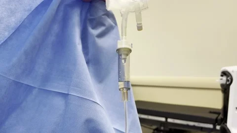 Close up IV Bag Drip Video stock 164048404