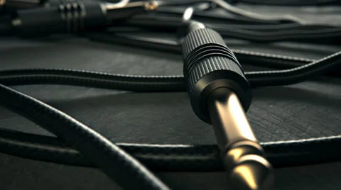 Close-up Of Jack Cable Stock Footage 61166836