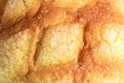 Close up japanese melon bread texture Foto stock