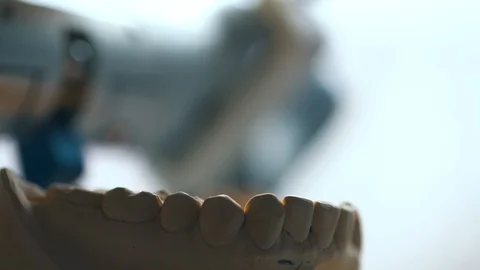 Close up of the jaw block Stock Footage 112144178
