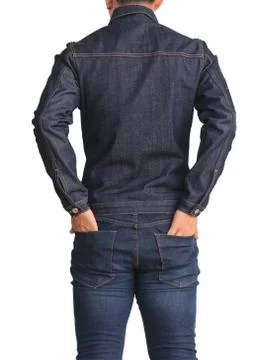 Close up jeans denim jacket Stock Photos