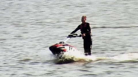 Close Up of Jetski Stock Footage 85571917