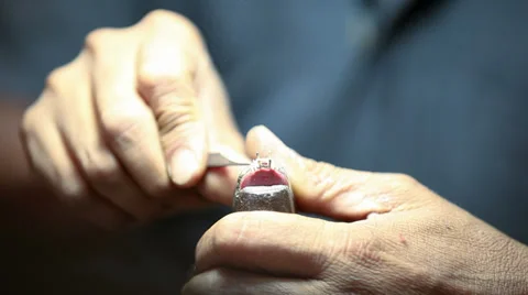 Close-up. Jewelry processed a file Stock Footage 37588384