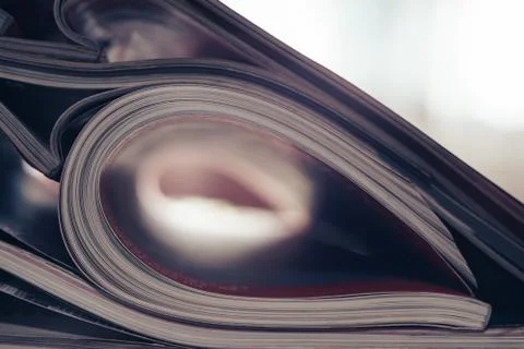 Close up journals pages pattern background for design. Stock Photos