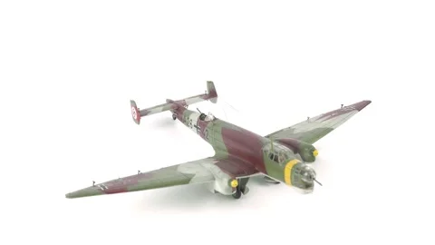 Close-up of Junkers Ju 86 German High Altitude Medium Bomber. Stock Footage 295454559