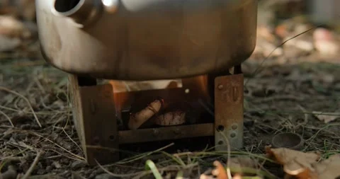 Close up of kattl on fire Stock Footage 144767490