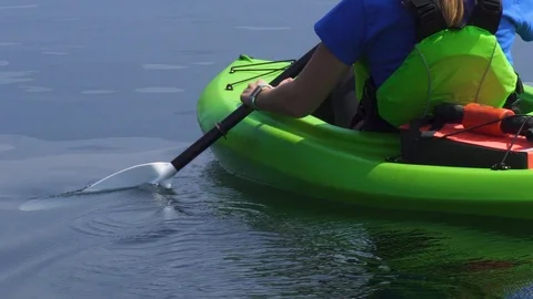Close up kayak 4k Stock Footage 99647521