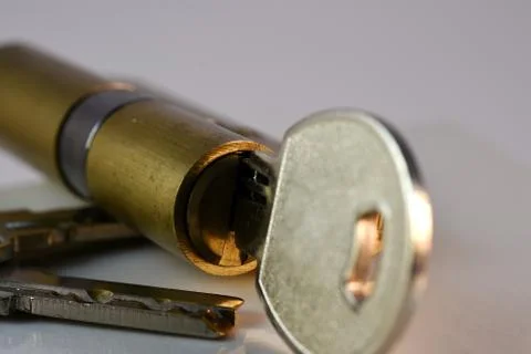 CLOSE UP KEY AND LOCK Stock Photos