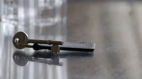 Close Up of Key Being Picked Up Stock Footage 44101162
