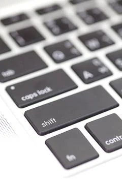 Close up keyboard button at computer notebook Foto stock